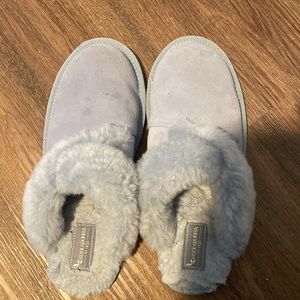 Ugg slippers size 10 light blue